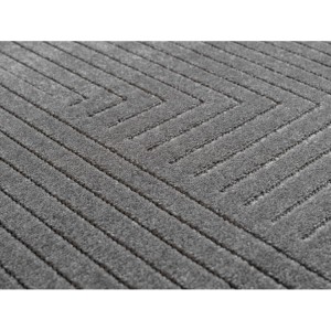 Tapis d’extérieur, couleur gris, pour salon, chambre, résistant aux UV, style bohème, tissage plat