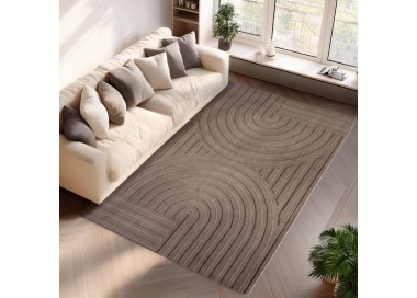 Binnenkleed, 3D-stijl, beige kleur, voor woonkamer en slaapkamer, comfortabel, modern design