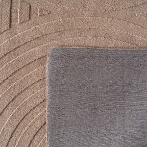 Tapis d’intérieur, style 3d, couleur beige, pour salon, chambre, confortable, design moderne