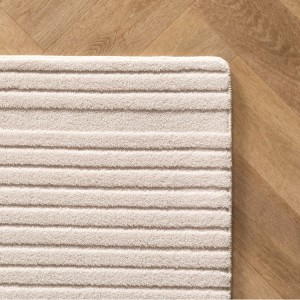 Tapis d’intérieur, style 3d, couleur crème, pour salon, chambre, résistant et durable, tissage plat