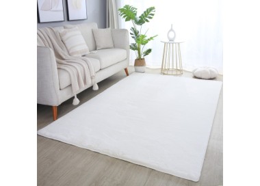 Binnenkleed, crèmekleurig, katoen, voor de woonkamer, Scandinavische stijl, platgeweven.