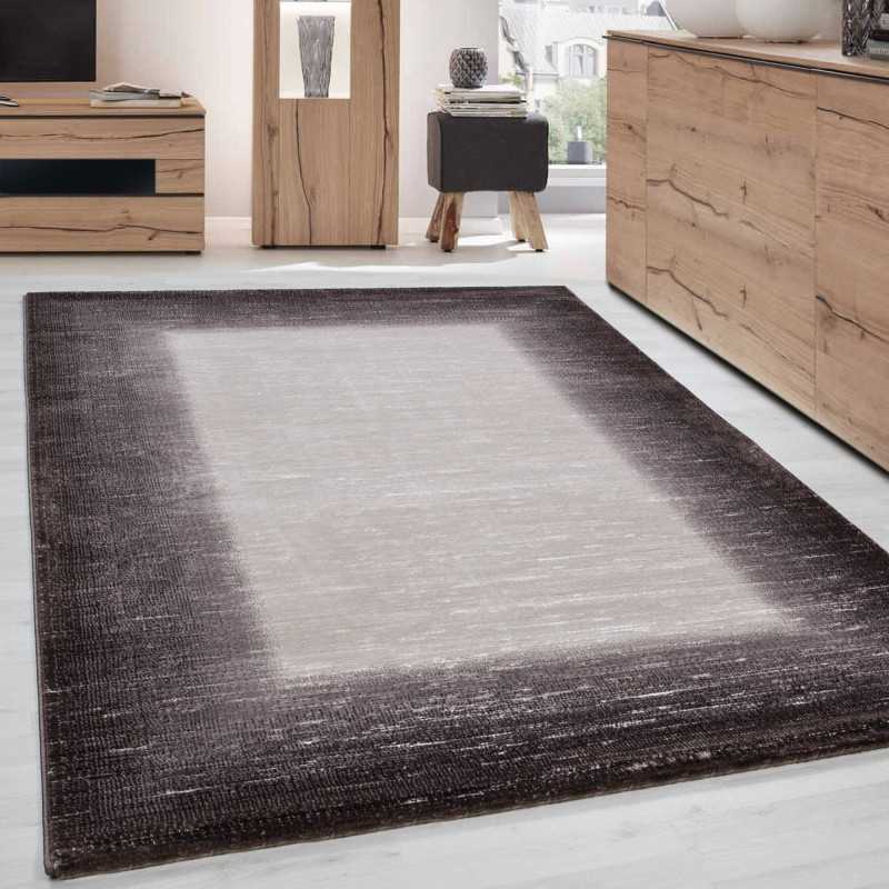 Modern en stijlvol vloerkleed met schitterende glitter, TOSCANA 3160 Bruin