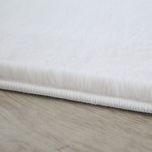 Tapis d’intérieur, couleur crème, matière coton, pour salon, style scandinave, tissage plat