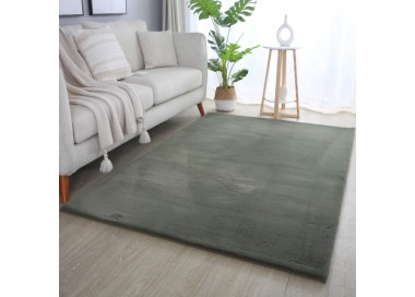 Binnenkleed, groen van kleur, gemaakt van katoen, voor de woonkamer, modern design, slijtvast en duurzaam.