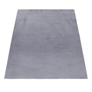 Tapis d’intérieur, couleur gris, matière coton, pour salon, usage quotidien, texture douce