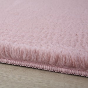 Binnenkleed, roze, katoen, voor de woonkamer, modern design, plat geweven, wasbaar.