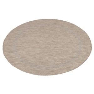 Buitenkleed, beige van kleur, gemaakt van polypropyleen, voor keuken en balkon, UV-bestendig.