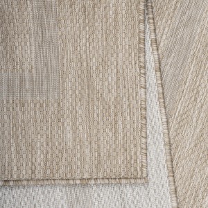 Tapis extérieur, couleur beige, matière polypropylène, pour cuisine, balcon, résistant aux UV