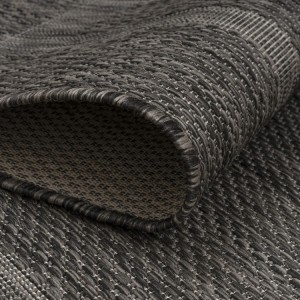 Buitenkleed, zwart, polypropyleen, voor keuken en balkon, UV-bestendig.