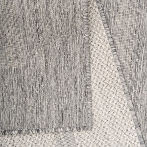 Tapis intérieur & extérieur, couleur gris, matière polypropylène, pour cuisine, balcon, résistant