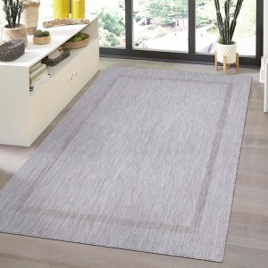 Tapis d’extérieur, couleur argent, matière jute, pour cuisine, balcon, résistant aux UV, confortable