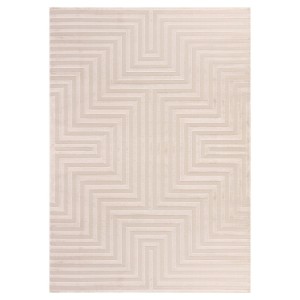 Binnenkleed met strepen, beige kleur, voor de woonkamer, bohemian stijl, duurzaam en gaat lang mee.