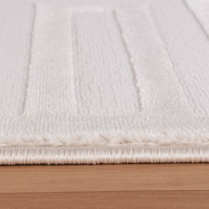 Binnenkleed, gestreept patroon, crèmekleur, voor de woonkamer, antislip, voor dagelijks gebruik