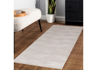 Tapis d’intérieur, couleur beige, pour salon, design moderne, look naturel, antidérapant, lavable
