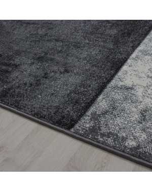 Tapis 3D moderne designe découpe de contour Hawaii 1710 Gris