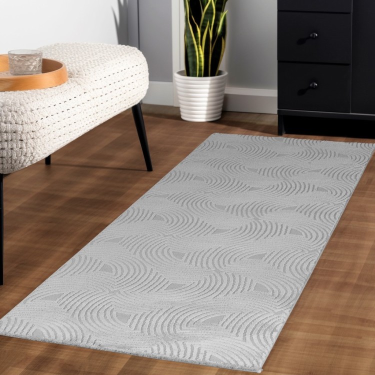 Tapis d’intérieur, couleur argent, pour salon, confortable, antidérapant, usage quotidien, lavable