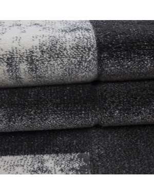 Tapis 3D moderne designe découpe de contour Hawaii 1710 Gris