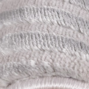 Tapis d’intérieur, couleur argent, pour salon, confortable, antidérapant, usage quotidien, lavable