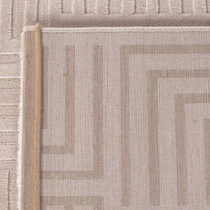 Binnenkleed, geometrisch patroon, beige kleur, voor de woonkamer, platgeweven, bohemian stijl