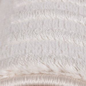 Binnenkleed met geometrisch patroon, crèmekleur, voor de woonkamer, duurzaam en slijtvast, platgeweven.