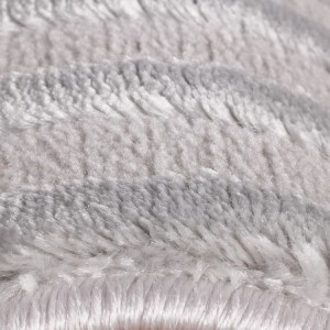 Tapis d’intérieur, motif géométrique, couleur argent, pour salon, design moderne, look naturel