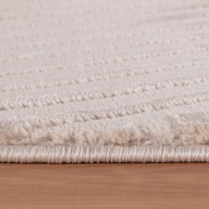 Binnenkleed met zigzagpatroon, beige kleur, voor de woonkamer, modern design, comfortabel, wasbaar.
