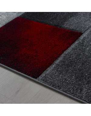 Modern 3D-tapijt met contourgesneden design, Hawaii 1710 Rood