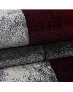 Modern 3D-tapijt met contourgesneden design, Hawaii 1710 Rood