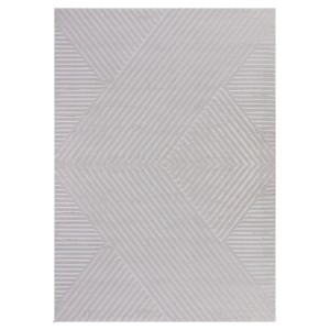 Binnenkleed met zigzagpatroon, zilverkleurig, voor de woonkamer, antislip, platgeweven, comfortabel