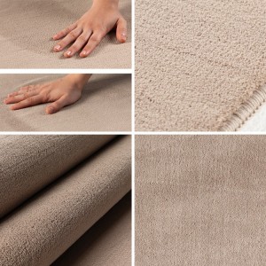 Tapis d’intérieur, couleur beige, pour salon, confortable, tissage plat, résistant et durable