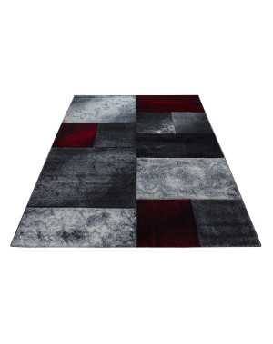 Modern 3D-tapijt met contourgesneden design, Hawaii 1710 Rood