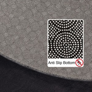 Tapis d’intérieur, couleur noir, pour salon, résistant et durable, tissage plat, look naturel