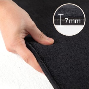 Binnenkleed, zwart, voor de woonkamer, duurzaam en slijtvast, platgeweven, natuurlijke uitstraling