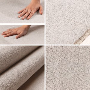 Tapis d’intérieur, couleur crème, pour salon, style bohème, look naturel, tissage plat, confortable