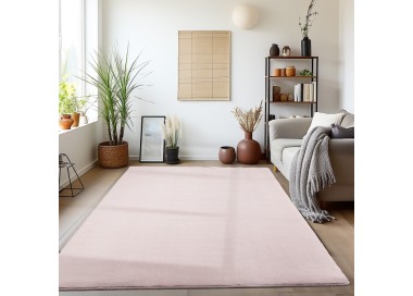 Tapis d’intérieur, couleur rose, pour salon, confortable, résistant et durable, style bohème