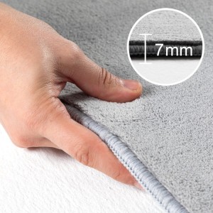 Tapis d’intérieur, couleur argent, pour salon, résistant et durable, usage quotidien, design moderne