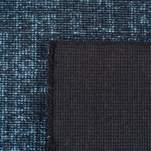 Binnenkleed, gemarmerd patroon, blauwe kleur, katoenchenille, modern design, wasbaar
