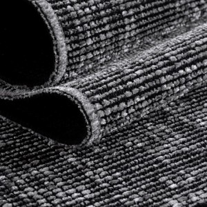 Binnenkleed, gemarmerd patroon, grijs, katoenchenille, bohemian stijl, platgeweven