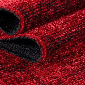 Binnenkleed met marmerpatroon, gemaakt van katoenen chenille, modern design, comfortabel en wasbaar.