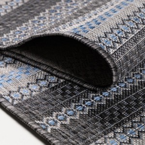 Buitenkleed, zwart, vintage stijl, polypropyleen, voor keuken en balkon