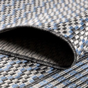 Tapis d’extérieur, style vintage, couleur gris, matière polypropylène, pour cuisine, balcon