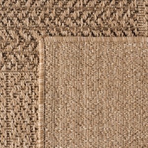 Tapis d’extérieur, couleur beige, matière jute, pour salon, cuisine, résistant aux UV, tissage plat