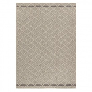 Tapis d’extérieur, motif diamant, couleur beige, pour cuisine, balcon, résistant aux UV, confortable