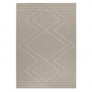 Tapis d’extérieur, motif géométrique, couleur beige, pour cuisine, balcon, résistant aux UV