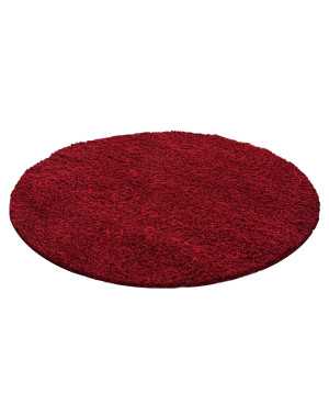Hoogpolig vloerkleed, effen kleur, poolhoogte 5 cm, ROOD