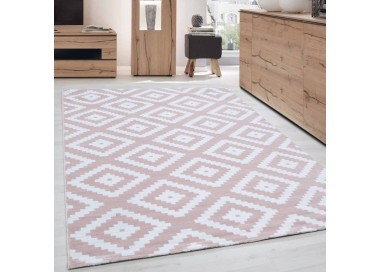 Tapis d’intérieur, couleur blanc, pour salon, antidérapant, usage quotidien, style bohème, lavable