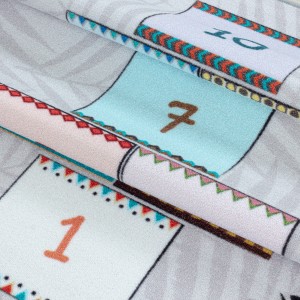 Tapis de enfants à poils courts Motif du jeu paradis et enfer Gris