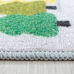 Tapis de enfants à poils courts Motif de Scène de la circulation Gris