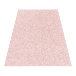 Tapis de salon à poil ras marbré brillant hauteur 4mm Rose