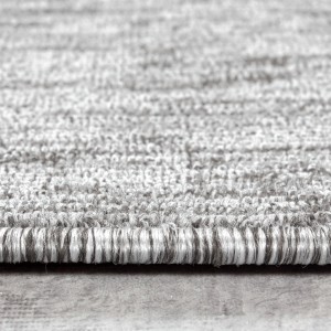Woonkamerkleed met korte, glanzende gemarmerde pool, 4 mm hoog, lichtgrijs